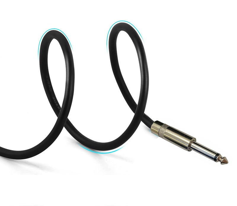 HeyTones Professional 100 Feet 12 Gauge 1/4" to 1/4" TS Speaker Cables - 12AWG 100ft DJ/PA Speaker Cords Amp Audio Wires - 2 Pack - Image 3